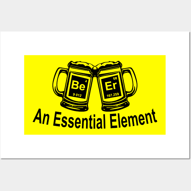 Beer An Essential Element Wall Art by CuteSyifas93